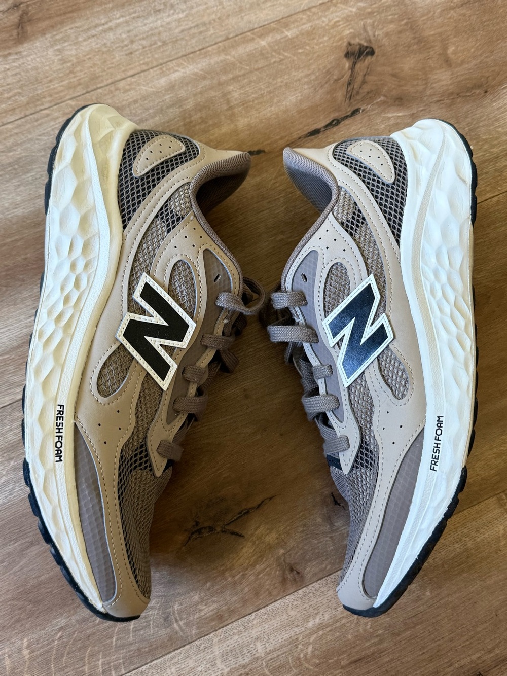 New Balance Fresh Foam Arishi TiraLux v4 Running Shoe - Men's, Taupe, sz 10.5 - Picture 4 of 8